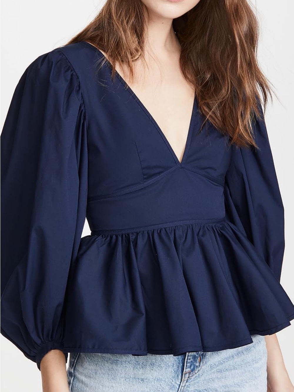 STAUD LUNA TOP/ NAVY - SZ 10